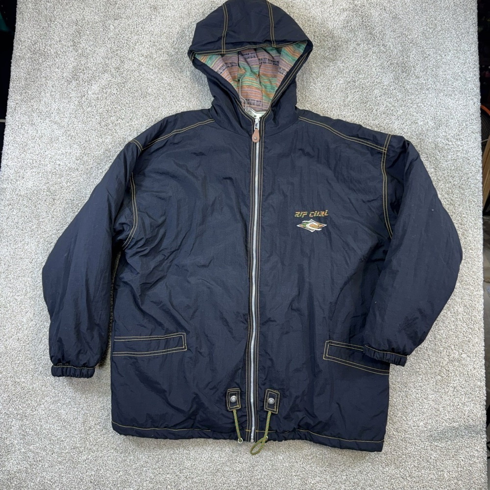 1990's Rip Curl Embroidered Hooded Jacket, photo 1