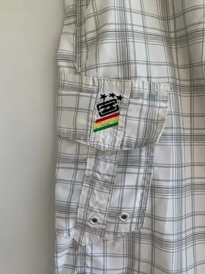 Y2K Billabong Big Logo Plaid Boardshorts, photo 5