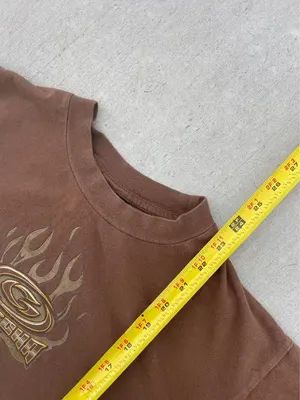 Y2K Gotcha Reflective Flame Surf Tee, photo 5