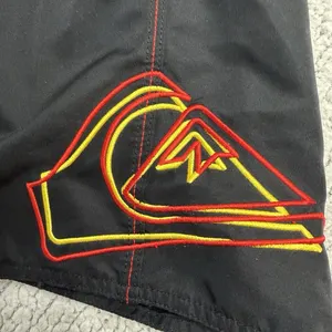 Y2K Quiksilver Black & Red Embroidered Boardshorts, photo 5