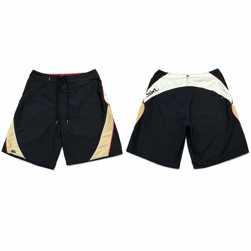 Y2K Quiksilver Embroidered Boardshorts, vintage Quiksilver boardshorts