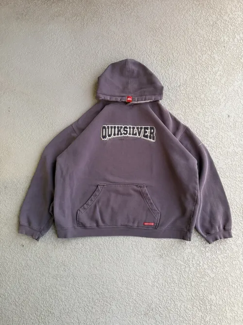 Y2K Quiksilver Faded & Distressed Hoodie, vintage Quiksilver hoodies & sweats
