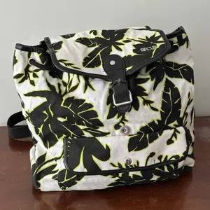 Y2K Rip Curl Floral Canvas Beach Backpack, photo 3